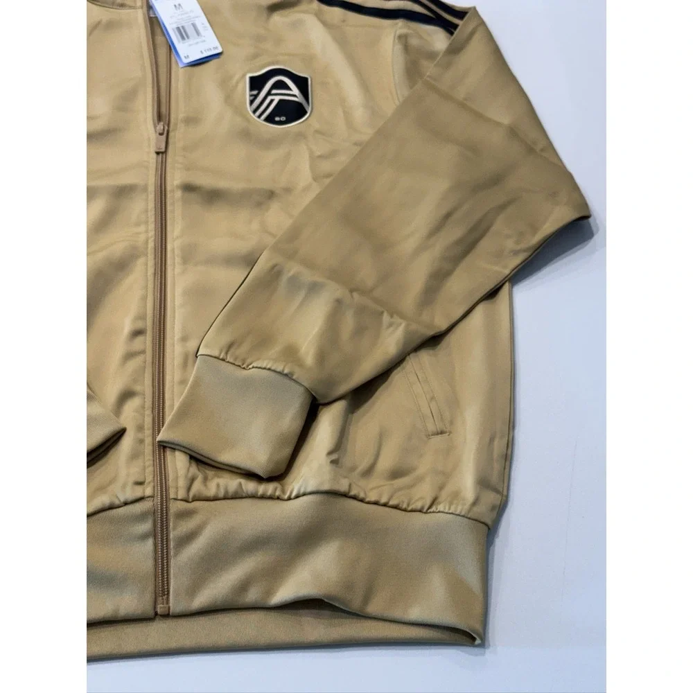 Adidas St. Louis SC Firebird Track Top Men's M Golden Beige JY7910 Jacket